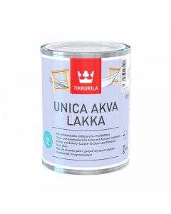Unica Akva puolikiiltävä lakka ulko-oville ja ikkunoille 1L