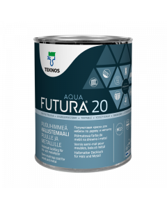 Futura  Aqua 20 Puolihimmeä kalustemaali puulle ja metallille 0,9L