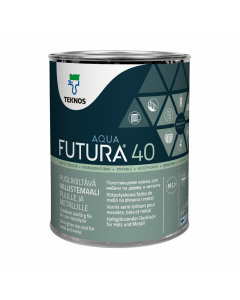 Futura  Aqua 40 Puolihimmeä kalustemaali puulle ja metallille 0,9L