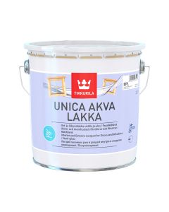 Unica Akva  puolikiiltävä lakka ulko-oville ja ikkunoille 3L
